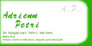 adrienn petri business card